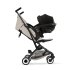 Carucior sport pentru copii Cybex Gold Libelle, ultra-usor, flexibil, Dune Grey cu cadru Black - 7