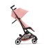 Cybex Gold Libelle, εξαιρετικά ελαφρύ, εύκαμπτο καρότσι, σε ροζ χρώμα με μαύρο σκελετό - 4