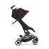 Cybex Gold Libelle ултралека, гъвкава количка, шоколадово кафява с рамка в цвят Taupe - 3