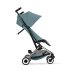 Carucior sport pentru copii Cybex Gold Libelle, ultra-usor, flexibil,  Stormy Blue cu cadru Taupe - 3