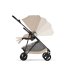 Бебешка количка Cybex Melio Carbon, ултра лека, компактна, цвят Almond Beige - 4