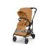 Carucior 2 in 1 Cybex Melio Carbon pentru copii, ultra usor, cu landou, Cinnamon Yellow - 3