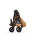 Carucior 2 in 1 Cybex Melio Carbon pentru copii, ultra usor, cu landou, Cinnamon Yellow - 12