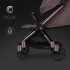 Carucior pentru Gemeni Cavoe Deux, Pliere Automata, Pana la 22 kg, Chocolate - 18
