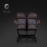 Carucior pentru Gemeni Cavoe Deux, Pliere Automata, Pana la 22 kg, Chocolate - 17