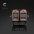 Carucior pentru Gemeni Cavoe Deux, Pliere Automata, Pana la 22 kg, Mocca - 17