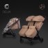 Carucior pentru Gemeni Cavoe Deux, Pliere Automata, Pana la 22 kg, Mocca - 16