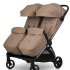 Carucior pentru Gemeni Cavoe Deux, Pliere Automata, Pana la 22 kg, Mocca - 12