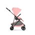 Carucior 2 in 1 Cybex Melio Carbon pentru copii, ultra usor, cu landou, Candy Pink - 5