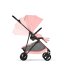 Carucior 2 in 1 Cybex Melio Carbon pentru copii, ultra usor, cu landou, Candy Pink - 9