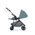 Carucior 2 in 1 Cybex Melio Carbon pentru copii, ultra usor, cu landou, Stormy Blue - 9
