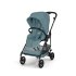 Carucior 2 in 1 Cybex Melio Carbon pentru copii, ultra usor, cu landou, Stormy Blue - 3