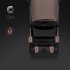 Carucior sport pentru copii Cavoe Ovi, Pliere Automata, Design Compact, Pana la 22 kg, Chocolate - 11