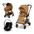 Carucior 3 in 1 Cybex Melio Carbon pentru copii, ultra usor, cu landou - 1