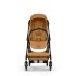Παιδικό καρότσι Cybex Melio Carbon 3 σε 1, εξαιρετικά ελαφρύ, με πορτ-μπεμπέ, χρώμα Cinnamon Yellow - 5