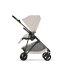 Carucior 3 in 1 Cybex Melio Carbon pentru copii, ultra usor, cu landou si scoica auto Cloud G, Dune Grey - 10