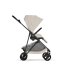 Carucior 3 in 1 Cybex Melio Carbon pentru copii, ultra usor, cu landou si scoica auto Cloud G, Dune Grey - 11