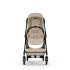 Παιδικό καρότσι Cybex Melio Carbon 3 σε 1, εξαιρετικά ελαφρύ, με πορτ-μπεμπέ, Almond Beige - 5