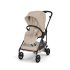 Cybex Melio Carbon Детска количка 3 в 1, ултра лека, с кош за носене, цвят Almond Beige - 3