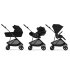 Cybex Melio Carbon 3-в-1 количка за деца, ултра лека, с кош за носене, Magic Black - 2