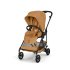 Carucior 4 in 1 Cybex Melio Carbon pentru copii, cu landou, scoica auto Cloud G si baza G, Cinnamon Yellow - 7