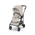 Carucior 4 in 1 Cybex Melio Carbon pentru copii, cu landou, scoica auto Cloud G si baza G, Dune Grey - 3