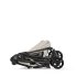 Παιδικό καρότσι Cybex Melio Carbon 4 σε 1, με πορτ-μπεμπέ, κάθισμα αυτοκινήτου Cloud G και βάση G, Dune Grey - 14