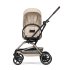 Детска количка Cybex Gold Eezy S Twist+ 2, въртяща се на 360°, цвят Almond Beige с рамка Taupe - 2