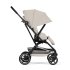 Cybex Gold Eezy S Twist+ 2 количка, въртяща се на 360°, Dune Grey с черна рамка - 6