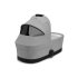 Cybex Gold Eezy S Twist+ 2 Детска количка 2 в 1, въртяща се на 360°, с кош за носене, сива с черна рамка - 13