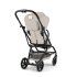 Cybex Gold Eezy S Twist+ 2 Детска количка 2 в 1, въртяща се на 360°, с кош за носене, сива с черна рамка - 4