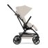Carucior 2 in 1 Cybex Gold Eezy S Twist+ 2, rotativ 360°, cu landou, Dune Grey cu cadru Black - 8