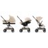 Carucior 3 in 1 pentru copii Cybex Gold Eezy S Twist +2, cu landou si scoica Cloud G Plus, Almond Beige cu cadru Taupe - 2