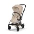 Carucior 3 in 1 pentru copii Cybex Gold Eezy S Twist +2, cu landou si scoica Cloud G Plus, Almond Beige cu cadru Taupe - 5