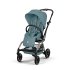 Carucior 3 in 1 pentru copii Cybex Gold Eezy S Twist +2, cu landou si scoica Cloud G Plus, Stormy Blue cu cadru Taupe - 4