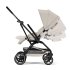 Carucior 3 in 1 pentru copii Cybex Gold Eezy S Twist +2, cu landou si scoica Cloud G Plus, Dune Grey cu cadru Black - 2