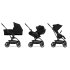 Carucior 3 in 1 pentru copii Cybex Gold Eezy S Twist +2, cu landou si scoica Cloud G Plus, Magic Black cu cadru Black - 2