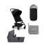 Pachet promotional 2 in 1 Joolz Aer +, cu sac pentru carucior si protectie de ploaie, Space Black - 1