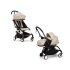 Pachet promotional 2 in 1 STOKKE YOYO³, cu pachet nou nascut si pachet de culoare, Bonpoint Beige, cu cadru White - 1