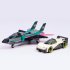 LEGO City Avion cu reactie vs masina 60489, Set de Curse 2-in-1, pentru copii - 4