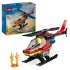 Set LEGO City Elicopter de pompieri 60411, Jucarie de Interventie, pentru copii - 1