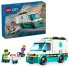 LEGO City Ambulanta de urgente 60451, Set de Salvare, pentru copii - 1