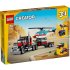 LEGO Creator 3 в 1 Камион с платформа и хеликоптер 31146, Играчка превозно средство - 2