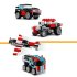 LEGO Creator 3 in 1 Camioneta-platforma cu elicopter 31146, Jucarie Vehicule - 6