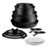 Set 13 Piese Tefal Ingenio Excellence+, Inductie, Antiaderent, Manere Detasabile, Negru - 1