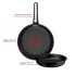 Set 3 Piese Tefal Ingenio Excellence+, Tigai 22/26 cm, Inductie, Maner Detasabil, Negru - 3