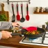 Spatula Tefal Ingenio+ K1984234, Silicon, Rezistenta la Caldura, Rosu/Negru - 9