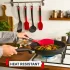 Spatula Tefal Ingenio+ K1984234, Silicon, Rezistenta la Caldura, Rosu/Negru - 10