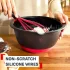 Tefal Ingenio+ K1980534, Силикон против надраскване, Опорен пръстен, Червен/Черен - 8