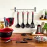 Tefal Ingenio+ Лъжица за сервиране K1980334, Подсилен найлон, Термоустойчива, Черна/Червена - 6